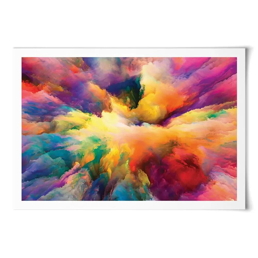 Abstract Colour Explosion Art Print Abstract Colour Explosion Art Print | Abstract Colour Explosion Art wall art product agsandrew / Shutterstock