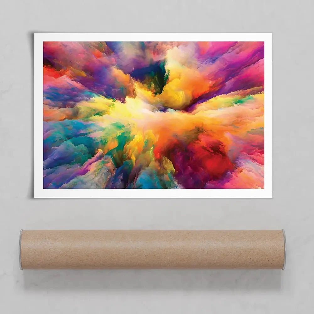 Abstract Colour Explosion Art Print Abstract Colour Explosion Art Print | Abstract Colour Explosion Art wall art product agsandrew / Shutterstock