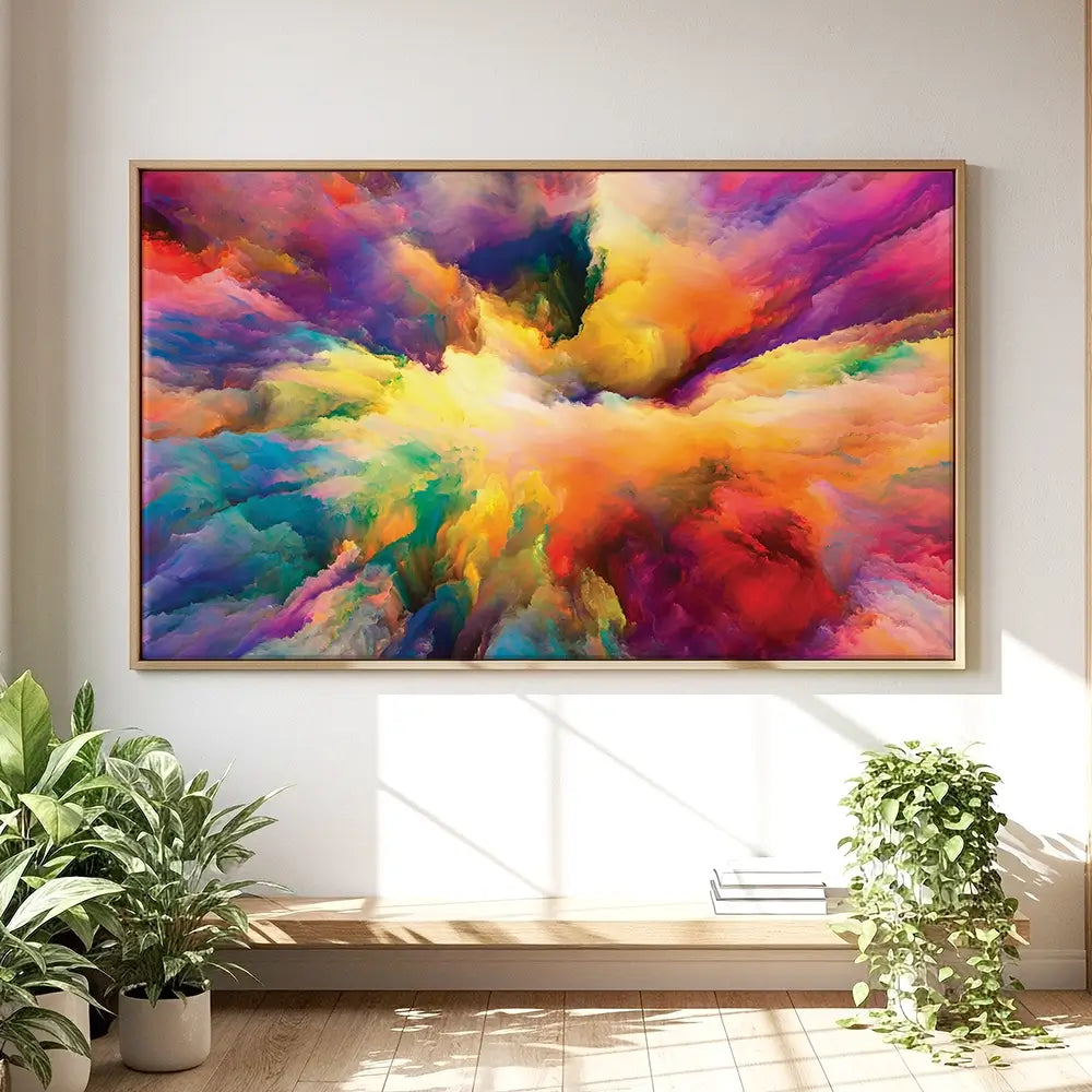 Abstract Colour Explosion Oversized Canvas Print Abstract Colour Explosion Oversized Canvas Print wall art product Art Print Shop