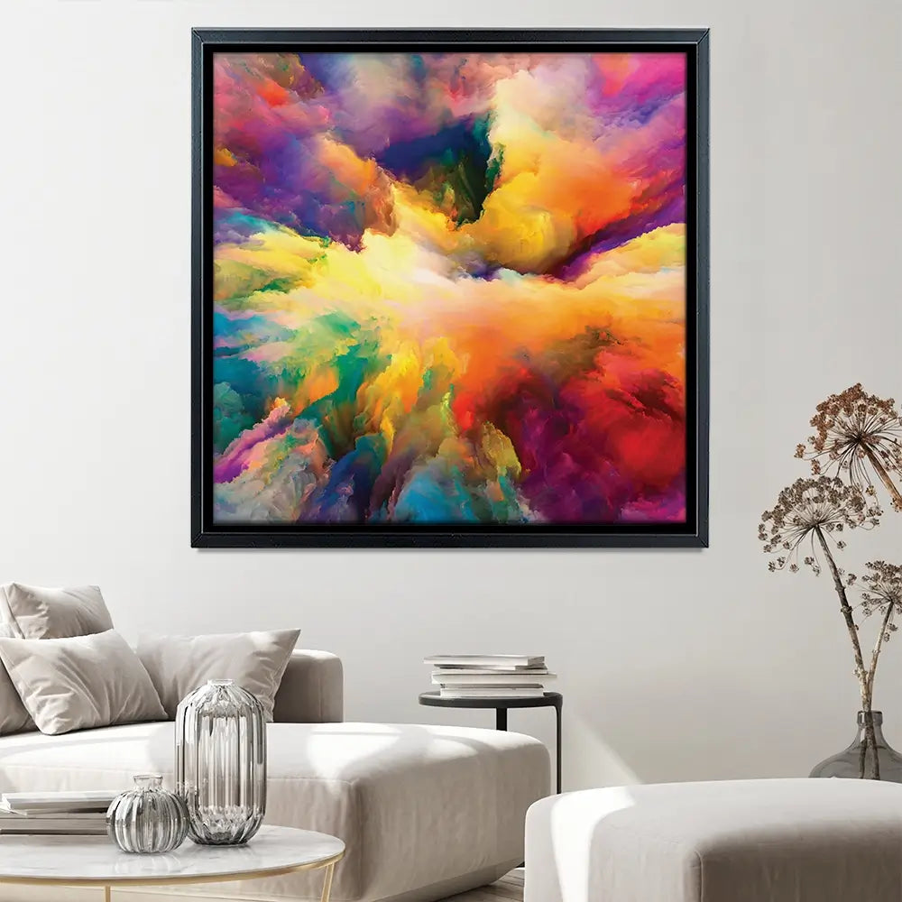 Abstract Colour Explosion Square Canvas Print Abstract Colour Explosion Square Canvas Print | Abstract Colour Art wall art product agsandrew / Shutterstock