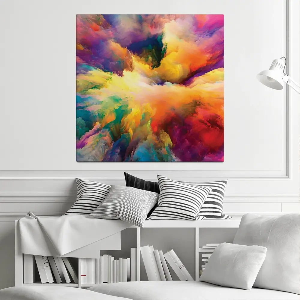 Abstract Colour Explosion Square Canvas Print Abstract Colour Explosion Square Canvas Print | Abstract Colour Art wall art product agsandrew / Shutterstock
