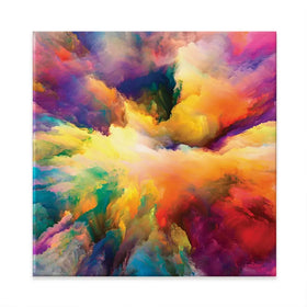 Abstract Colour Explosion Square Canvas Print Abstract Colour Explosion Square Canvas Print | Abstract Colour Art wall art product agsandrew / Shutterstock
