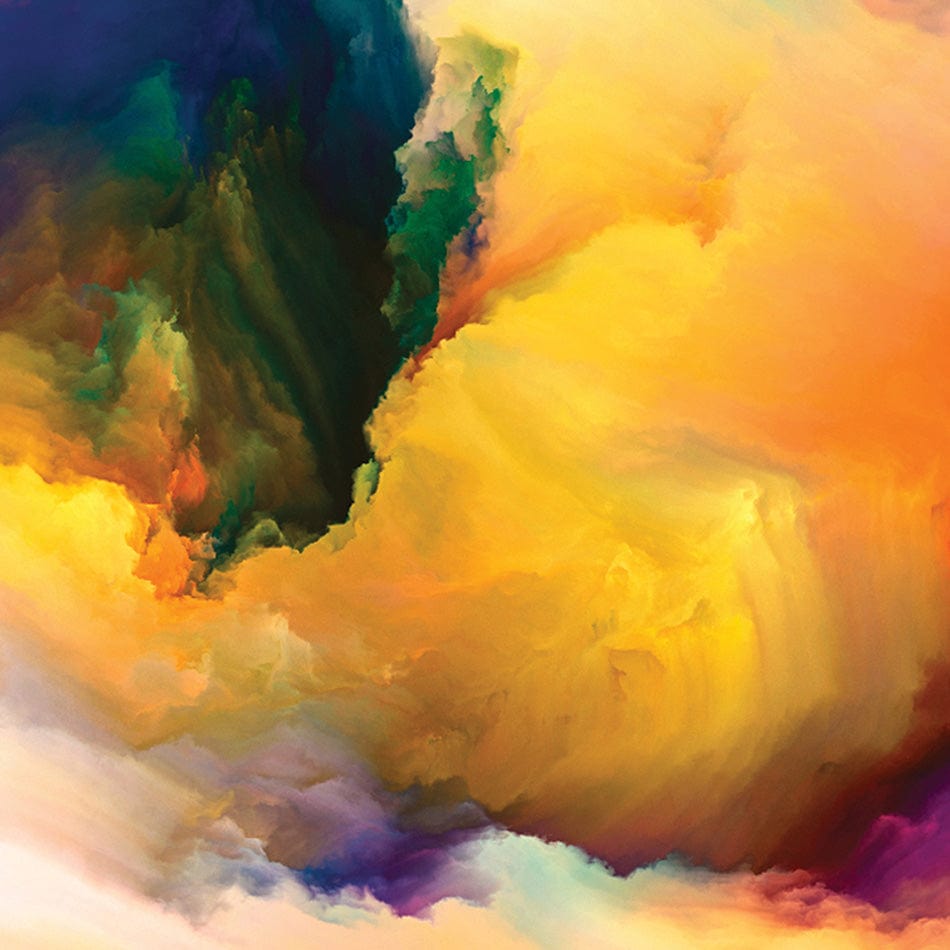 Abstract Colour Explosion Square Canvas Print wall art product agsandrew / Shutterstock