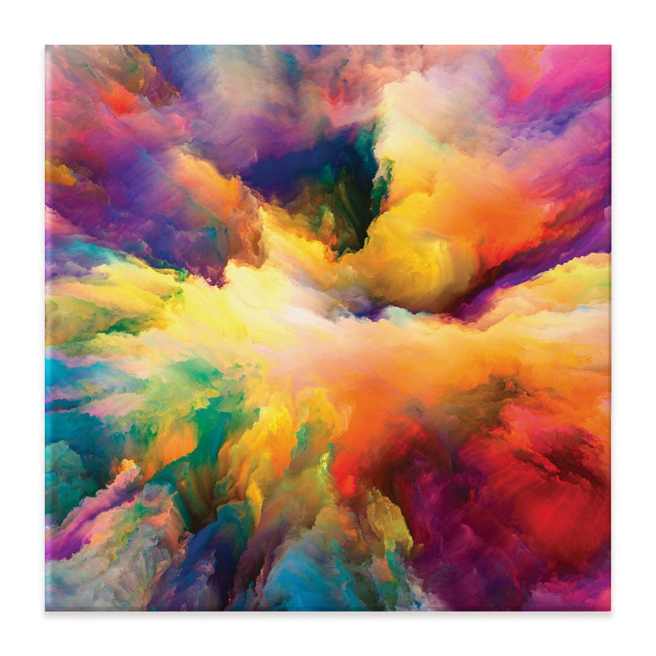 Abstract Colour Explosion Square Canvas Print wall art product agsandrew / Shutterstock