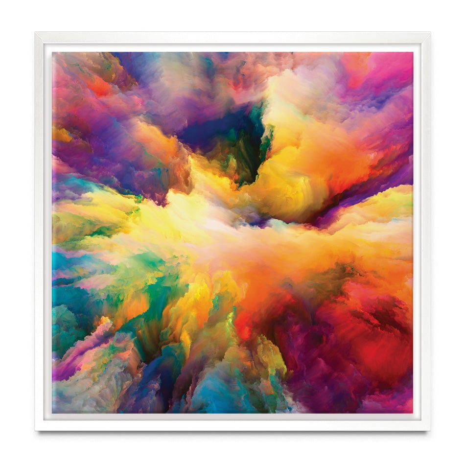 Abstract Colour Explosion Square Canvas Print wall art product agsandrew / Shutterstock