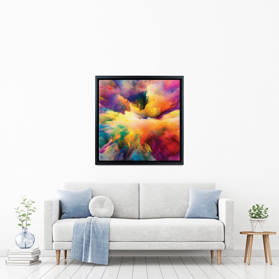 Abstract Colour Explosion Square Canvas Print wall art product agsandrew / Shutterstock