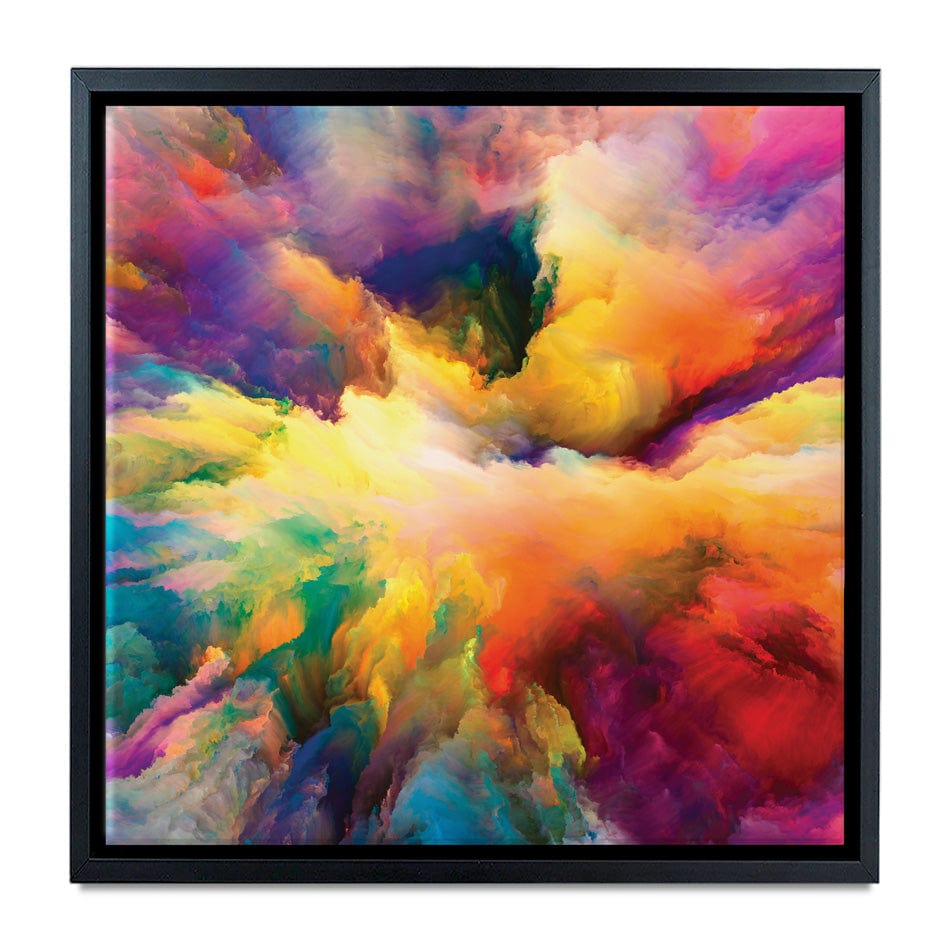 Abstract Colour Explosion Square Canvas Print wall art product agsandrew / Shutterstock
