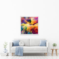 Abstract Colour Explosion Square Canvas Print wall art product agsandrew / Shutterstock