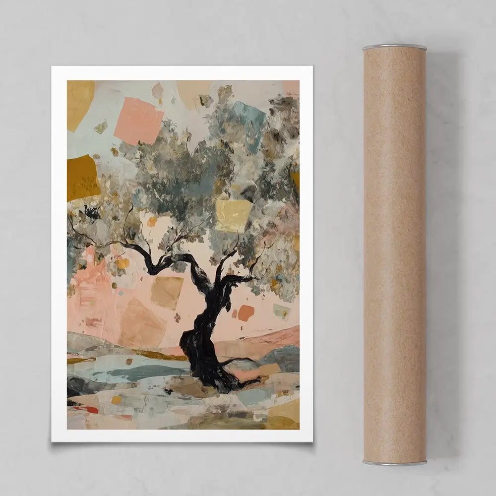 Abstract Confetti Tree Art Print Abstract Confetti Tree Art Print wall art product Chromatic Storm Studio