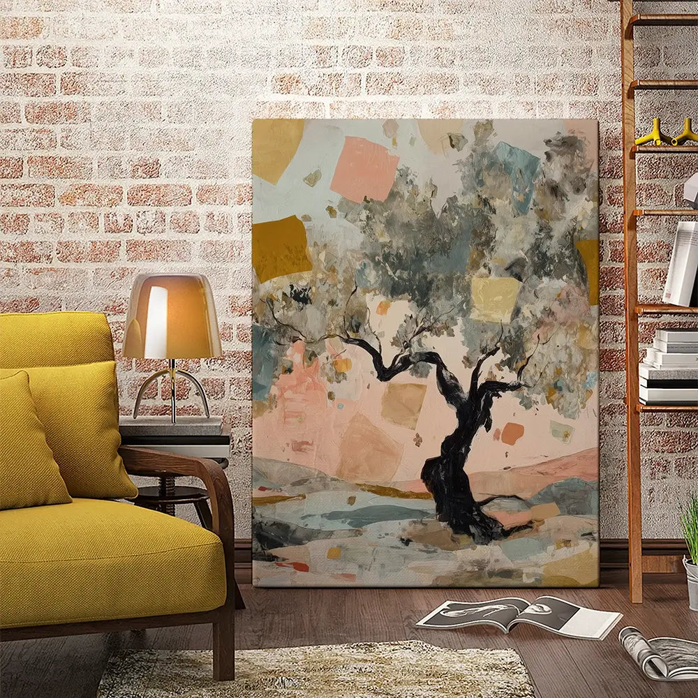 Abstract Confetti Tree Canvas Print Abstract Confetti Tree Canvas Print wall art product Chromatic Storm Studio