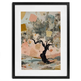 Abstract Confetti Tree Framed Art Print Abstract Confetti Tree Framed Art Print wall art product Chromatic Storm Studio