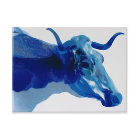 Abstract Cow Head And Horns Canvas Print Abstract Cow Head And Horns Canvas Print wall art product Chromatic Storm Studio