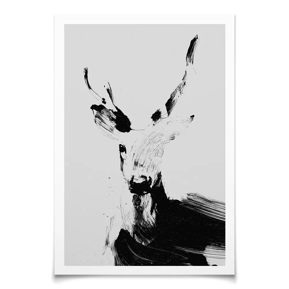 Abstract Deer Art Print Abstract Deer Art Print wall art product Treechild