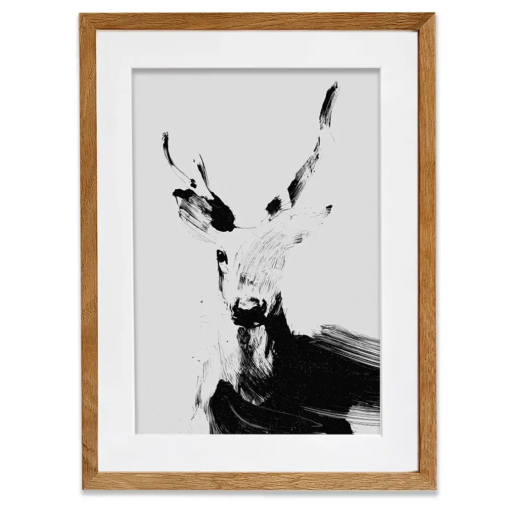 Abstract Deer Framed Art Print Abstract Deer Framed Art Print wall art product Treechild