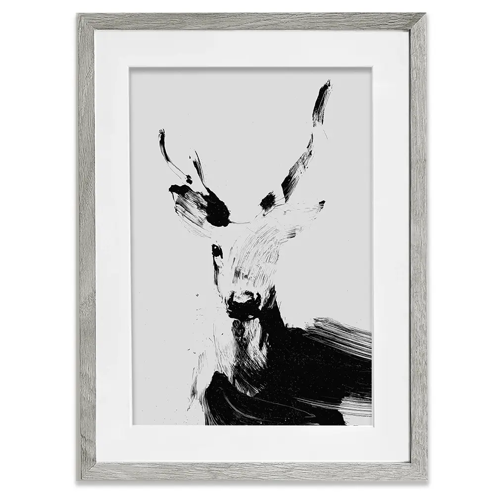 Abstract Deer Framed Art Print Abstract Deer Framed Art Print wall art product Treechild