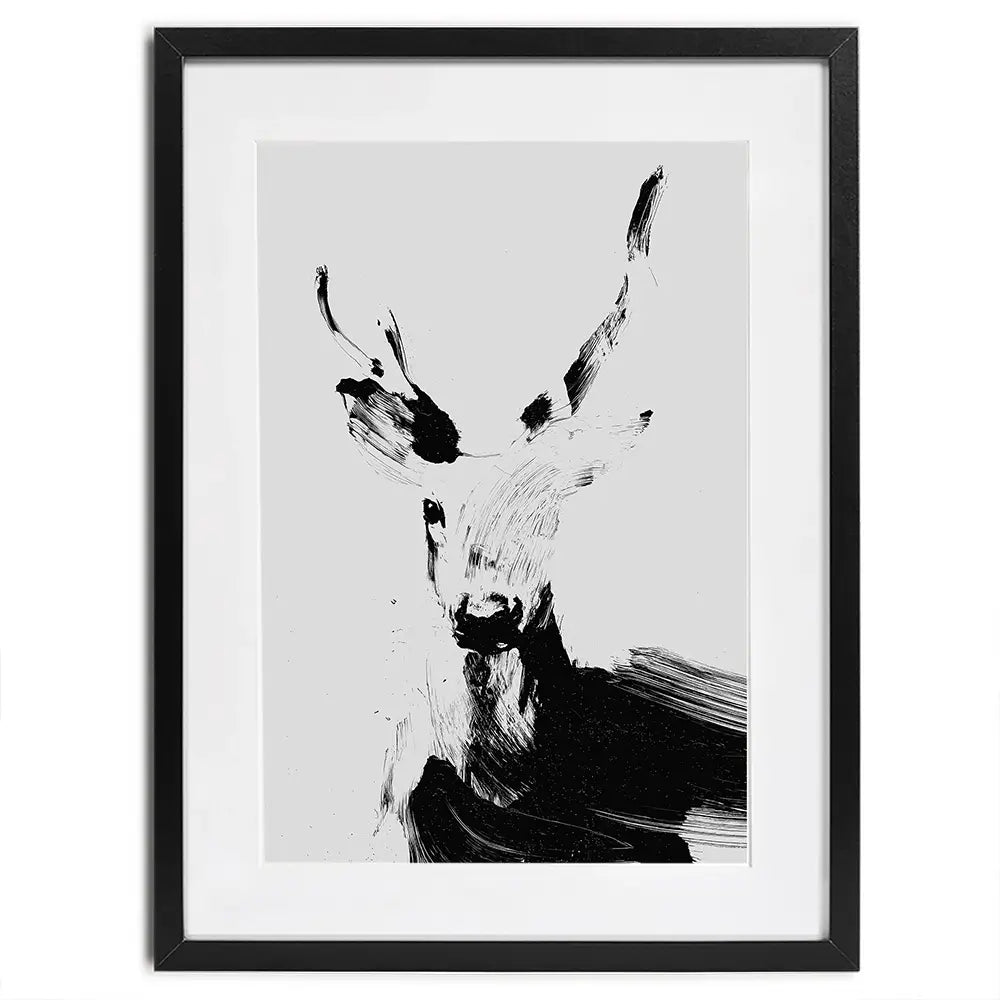 Abstract Deer Framed Art Print Abstract Deer Framed Art Print wall art product Treechild