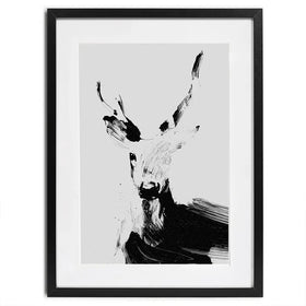 Abstract Deer Framed Art Print Abstract Deer Framed Art Print wall art product Treechild
