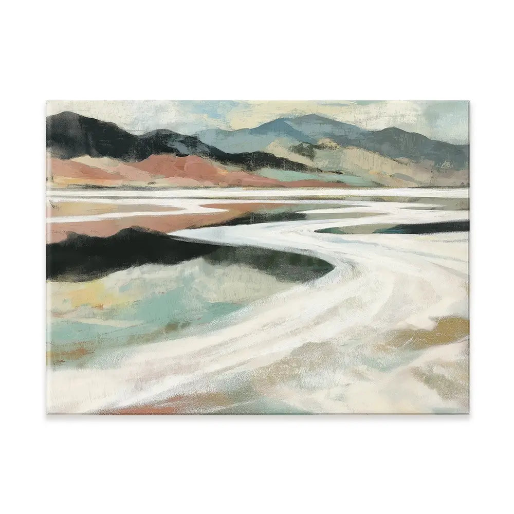 Abstract Desert Salt Flats Canvas Print Abstract Desert Salt Flats Canvas Print wall art product Chromatic Storm Studio