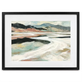 Abstract Desert Salt Flats Framed Art Print Abstract Desert Salt Flats Framed Art Print wall art product Chromatic Storm Studio