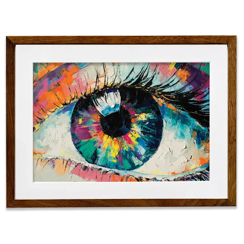 Abstract Eye Framed Art Print Abstract Eye Framed Art Print wall art product Mari Dein / Shutterstock