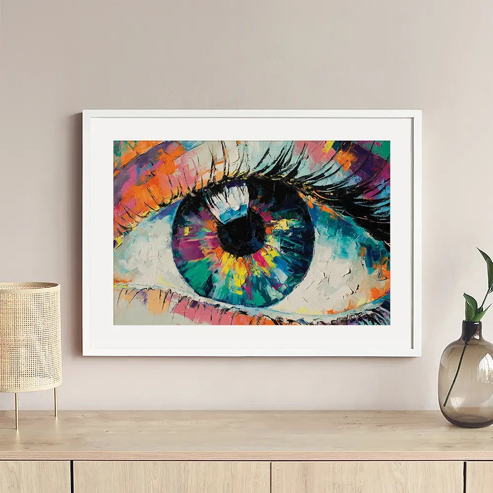 Abstract Eye Framed Art Print Abstract Eye Framed Art Print wall art product Mari Dein / Shutterstock