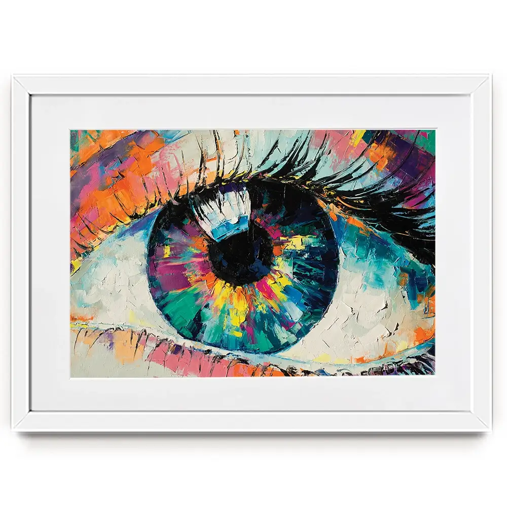 Abstract Eye Framed Art Print Abstract Eye Framed Art Print wall art product Mari Dein / Shutterstock