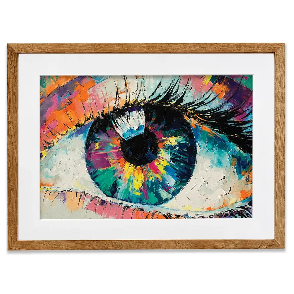 Abstract Eye Framed Art Print Abstract Eye Framed Art Print wall art product Mari Dein / Shutterstock