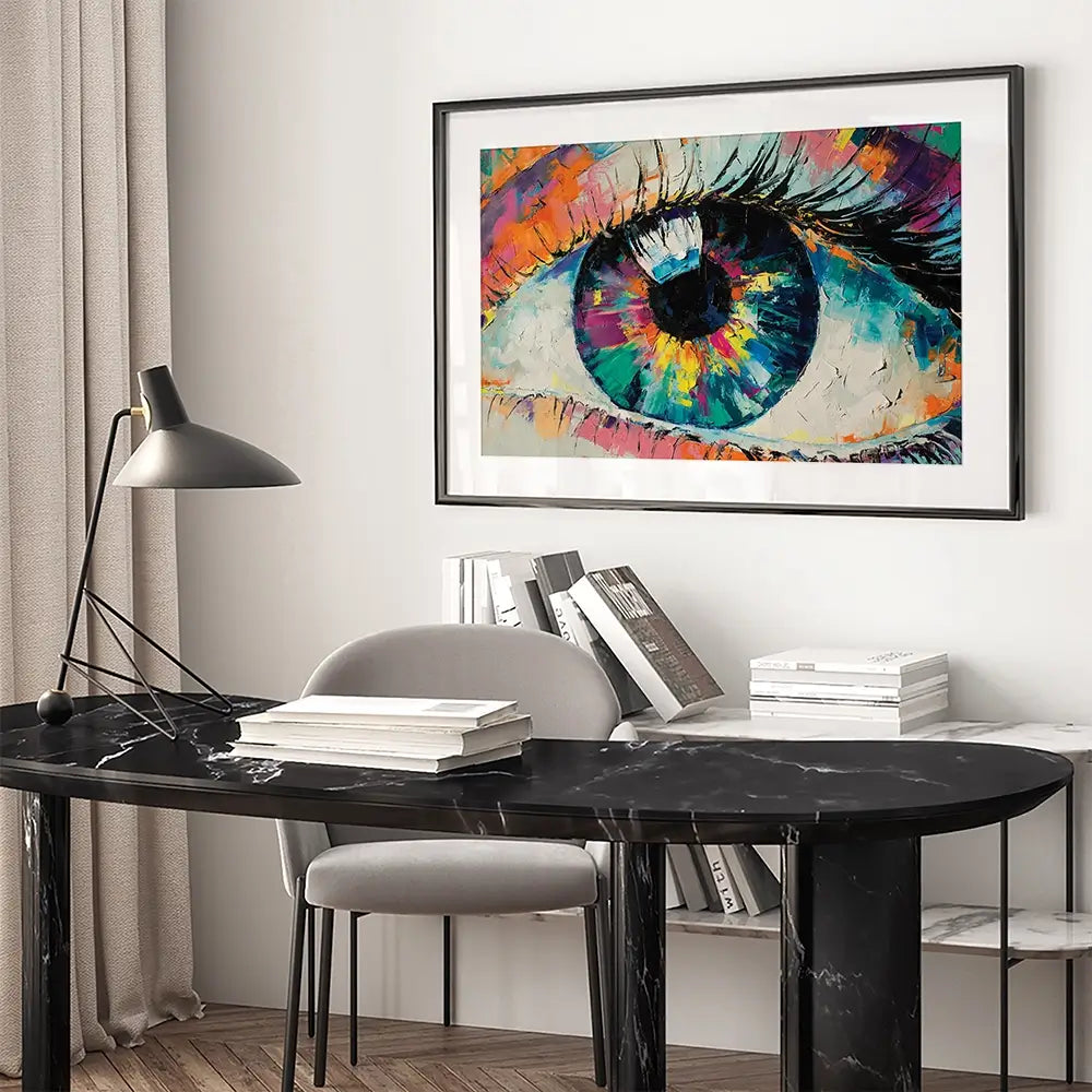 Abstract Eye Framed Art Print Abstract Eye Framed Art Print wall art product Mari Dein / Shutterstock