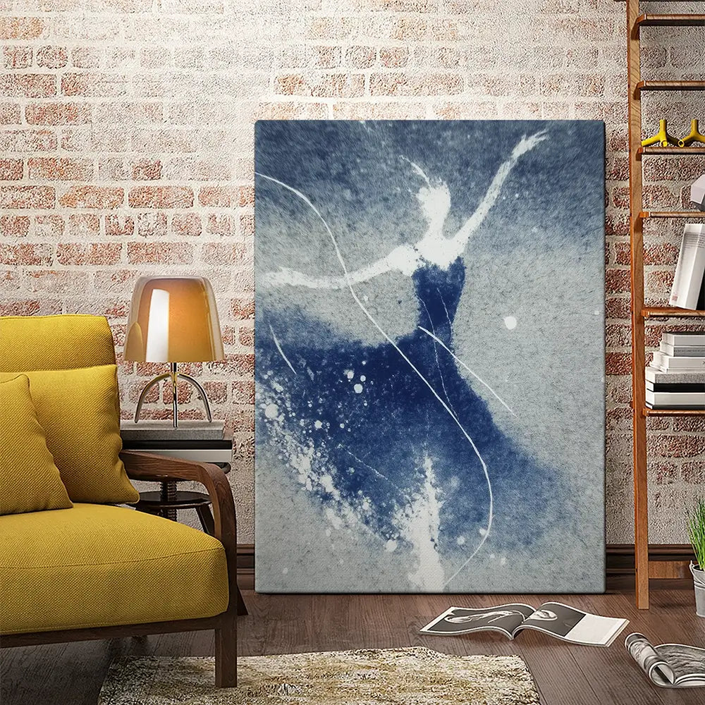 Abstract Figure In Motion Canvas Print Abstract Figure In Motion Canvas Print wall art product Chromatic Storm Studio