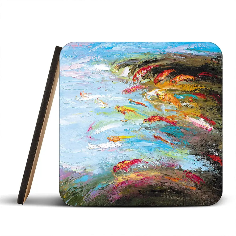 Abstract Fish Coaster Set Abstract Fish Coaster Set wall art product Artone Graphica / Shutterstock
