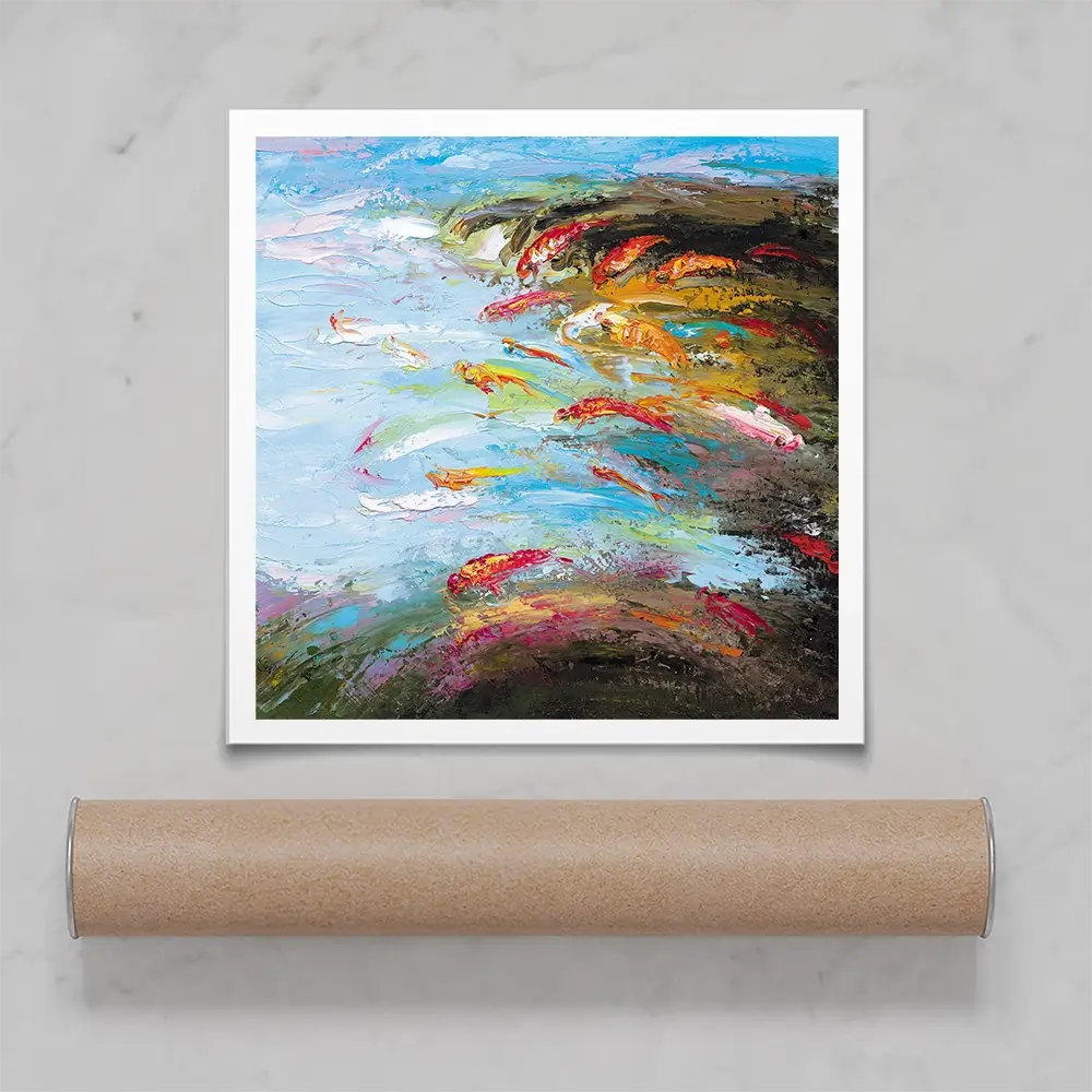 Abstract Fish Square Art Print Abstract Fish Square Art Print wall art product Artone Graphica / Shutterstock