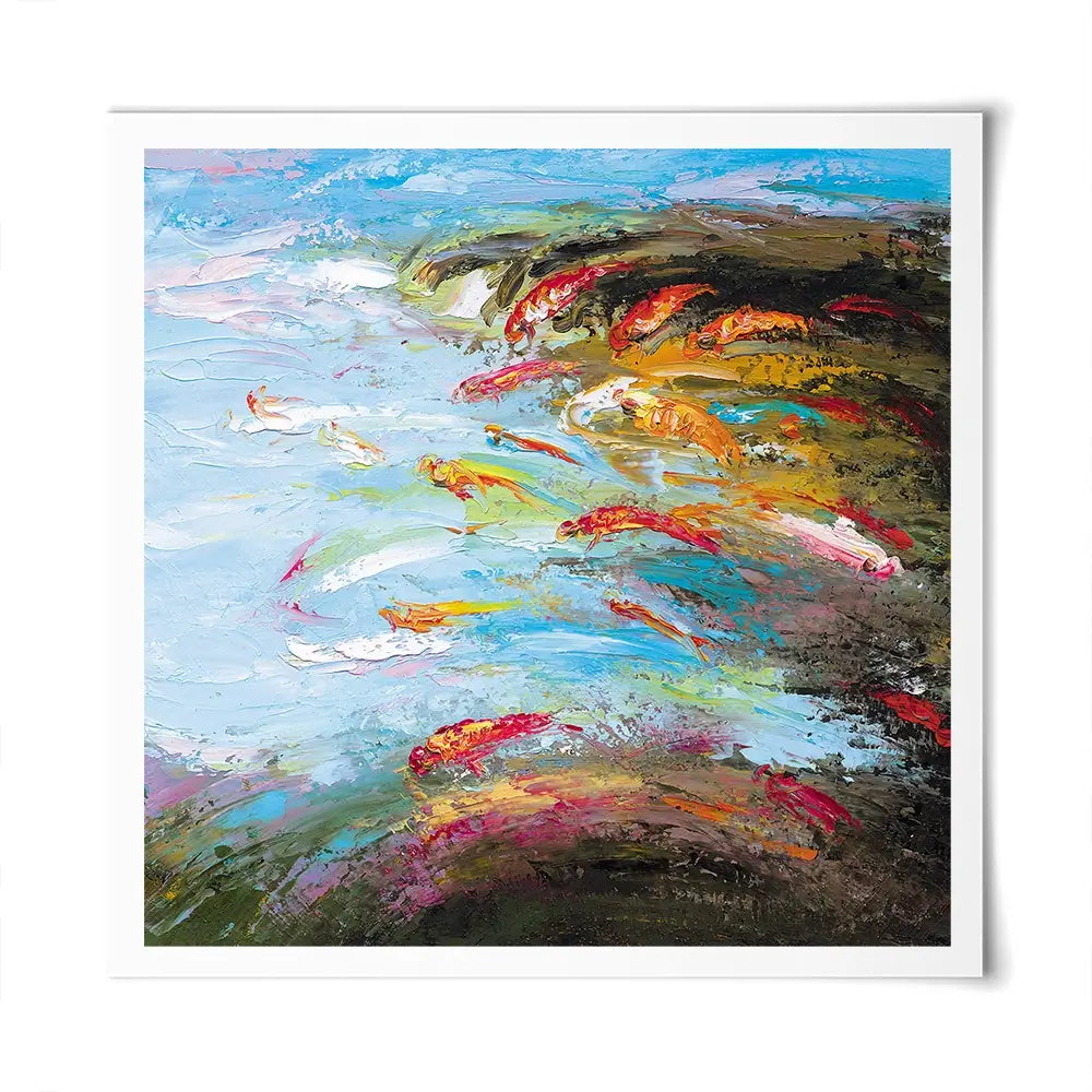 Abstract Fish Square Art Print Abstract Fish Square Art Print wall art product Artone Graphica / Shutterstock