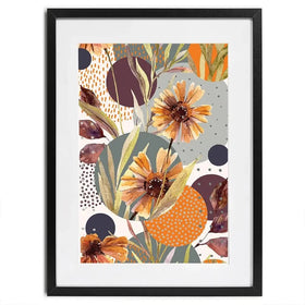 Abstract Floral Framed Art Print Abstract Floral Framed Art Print wall art product Tanya Syrytsyna / Shutterstock