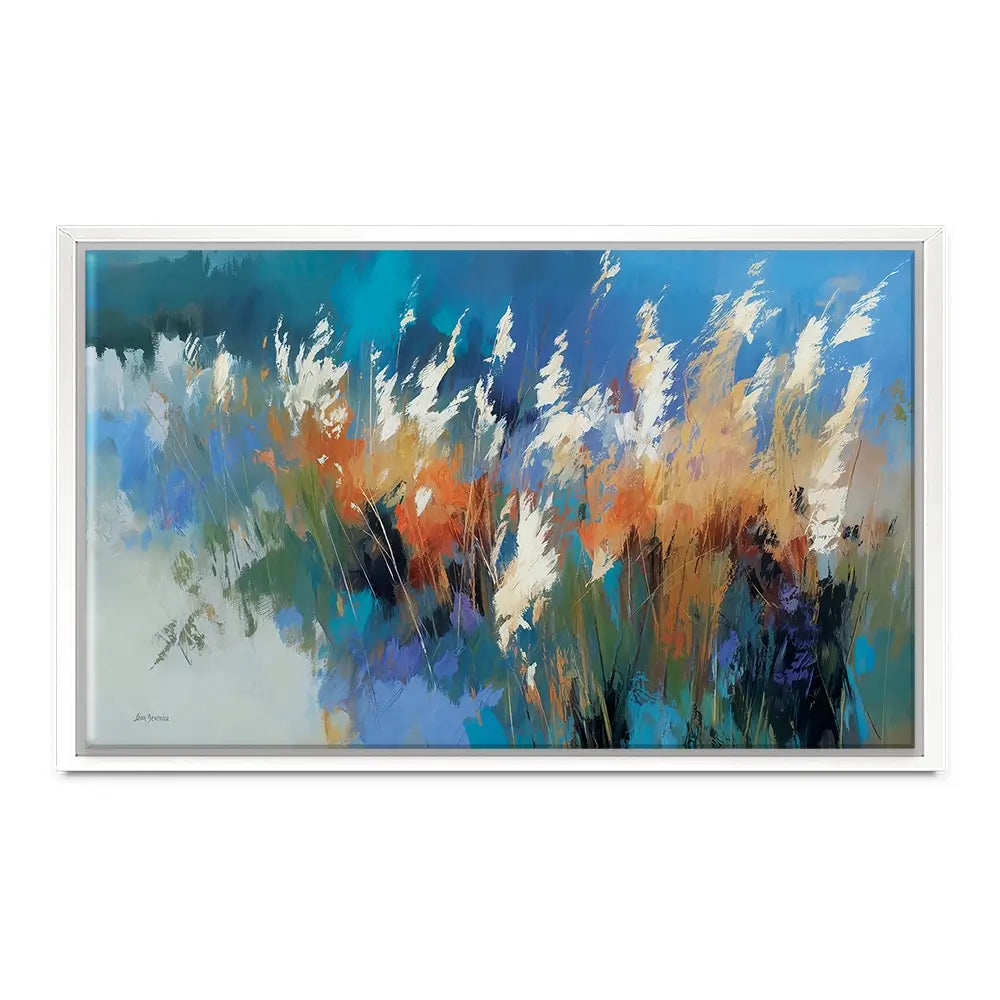 Abstract Floral Meadow With Tall Grasses Canvas Print Abstract Floral Meadow With Tall Grasses Canvas Print wall art product Leon Devenice