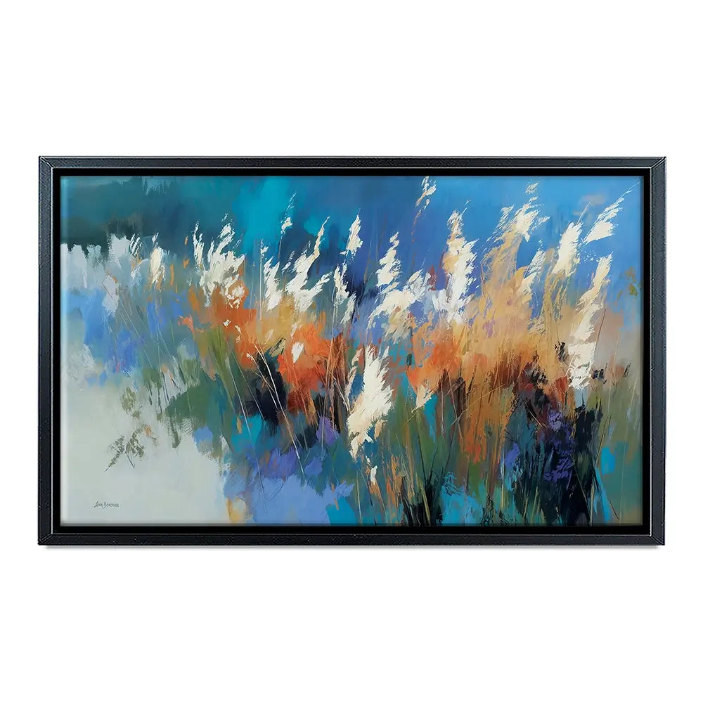 Abstract Floral Meadow With Tall Grasses Canvas Print Abstract Floral Meadow With Tall Grasses Canvas Print wall art product Leon Devenice