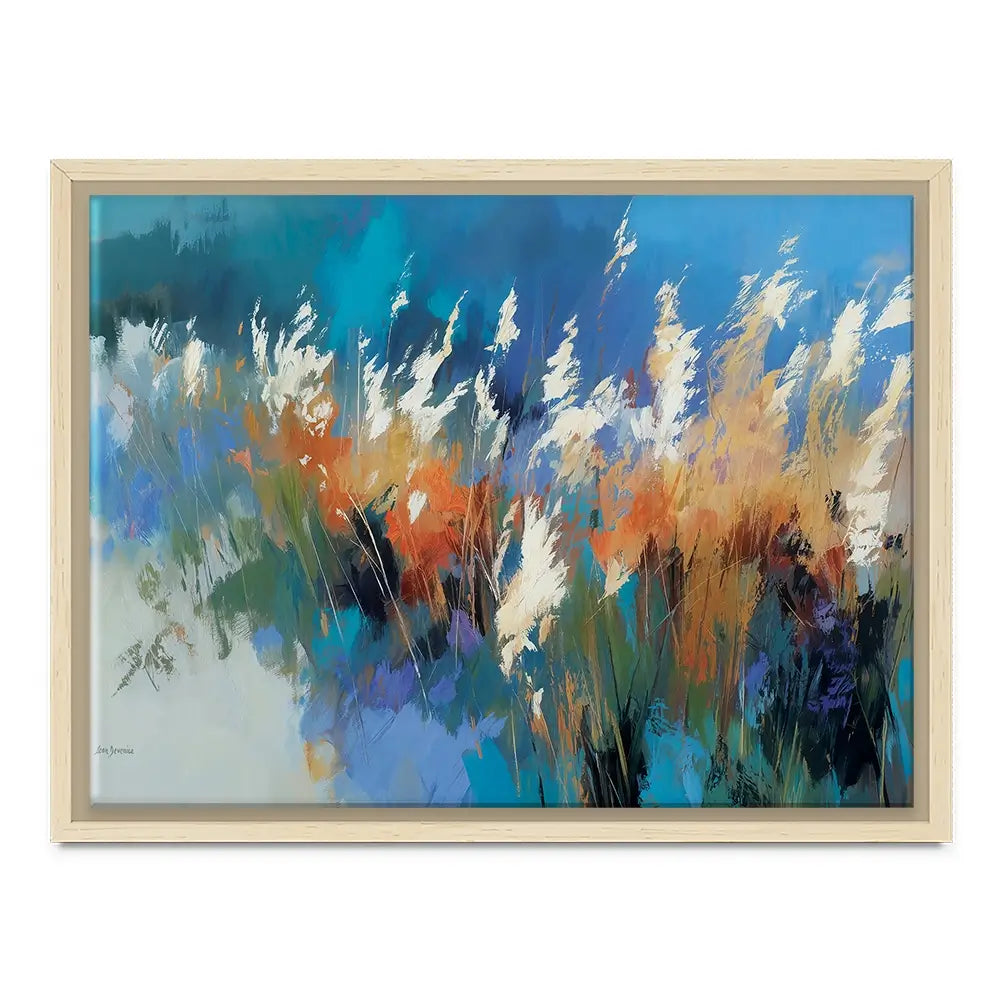 Abstract Floral Meadow With Tall Grasses Canvas Print Abstract Floral Meadow With Tall Grasses Canvas Print wall art product Leon Devenice