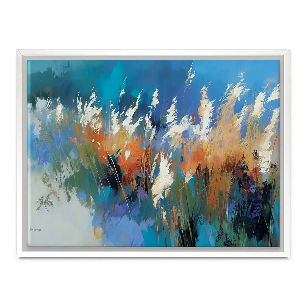 Abstract Floral Meadow With Tall Grasses Canvas Print Abstract Floral Meadow With Tall Grasses Canvas Print wall art product Leon Devenice