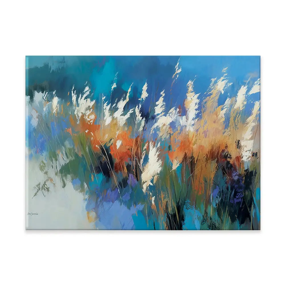 Abstract Floral Meadow With Tall Grasses Canvas Print Abstract Floral Meadow With Tall Grasses Canvas Print wall art product Leon Devenice