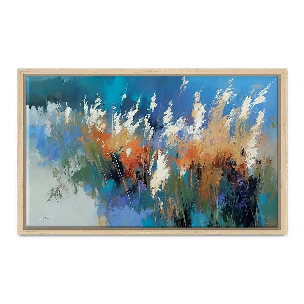 Abstract Floral Meadow With Tall Grasses Canvas Print Abstract Floral Meadow With Tall Grasses Canvas Print wall art product Leon Devenice
