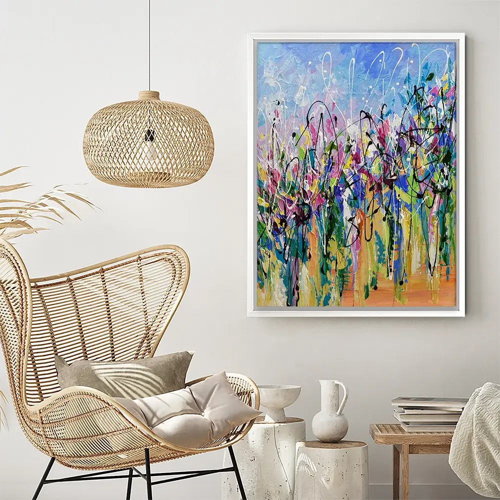 Abstract Floral Mess Canvas Print Abstract Floral Mess Canvas Print wall art product Olga Tkachyk