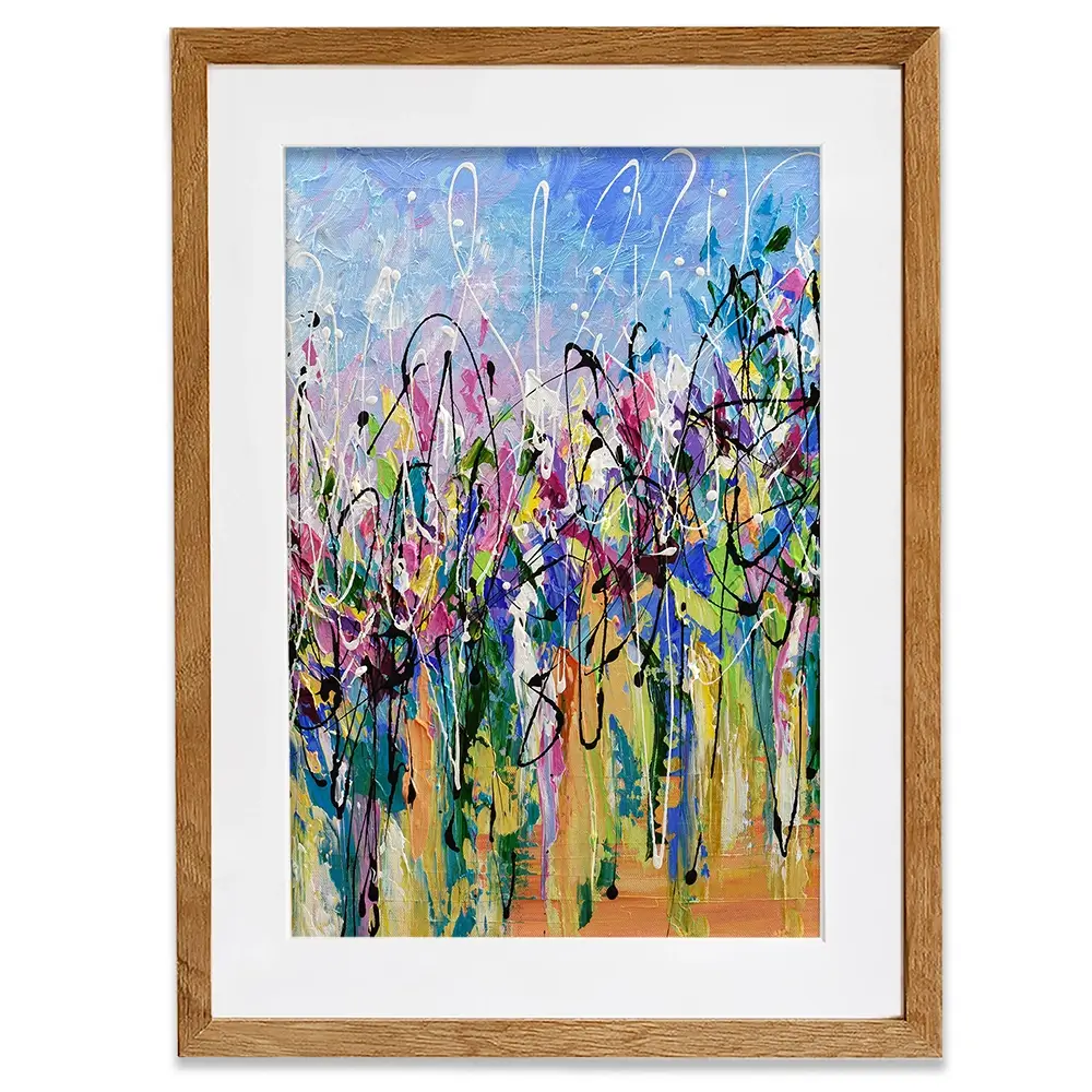 Abstract Floral Mess Framed Art Print Abstract Floral Mess Framed Art Print wall art product Olga Tkachyk