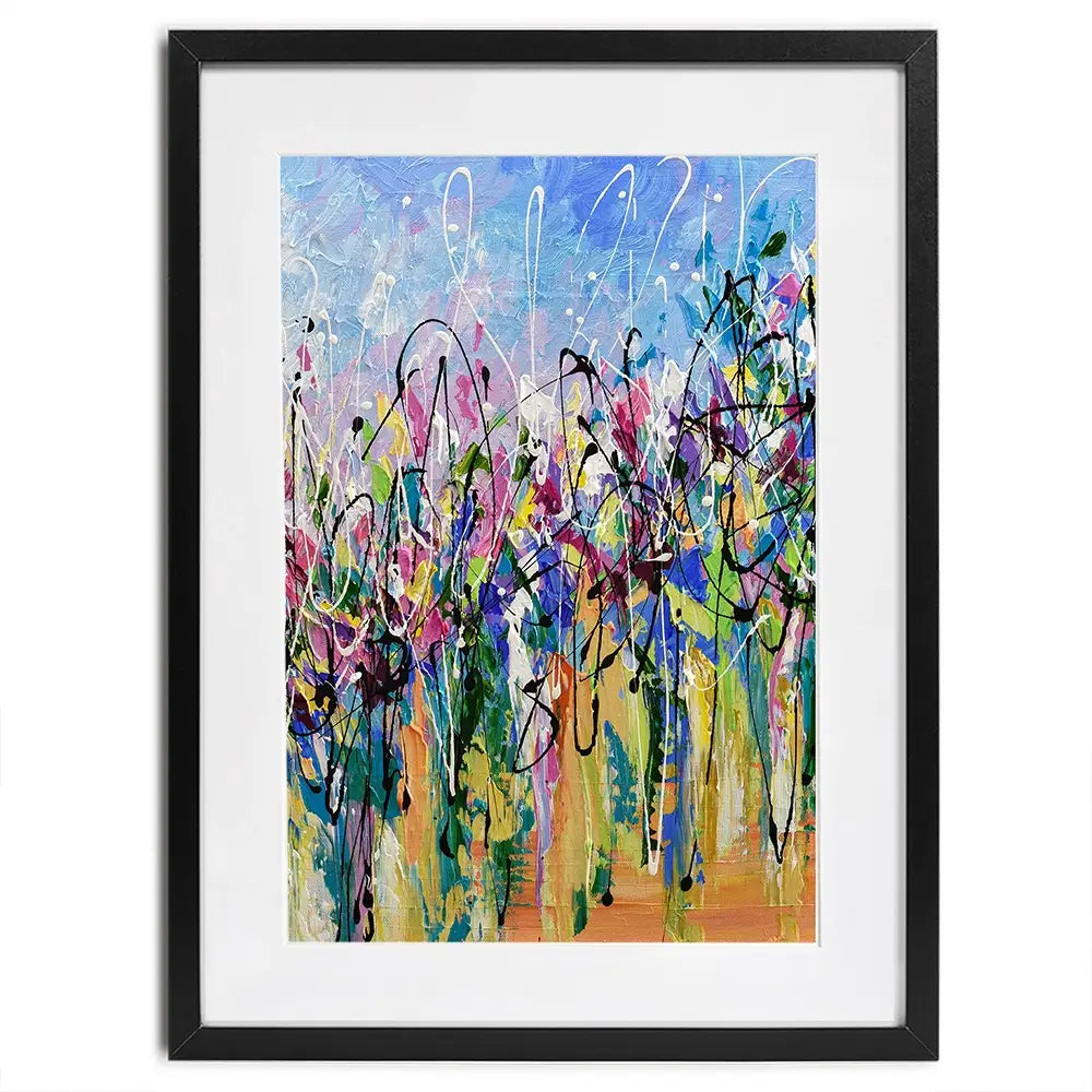 Abstract Floral Mess Framed Art Print Abstract Floral Mess Framed Art Print wall art product Olga Tkachyk