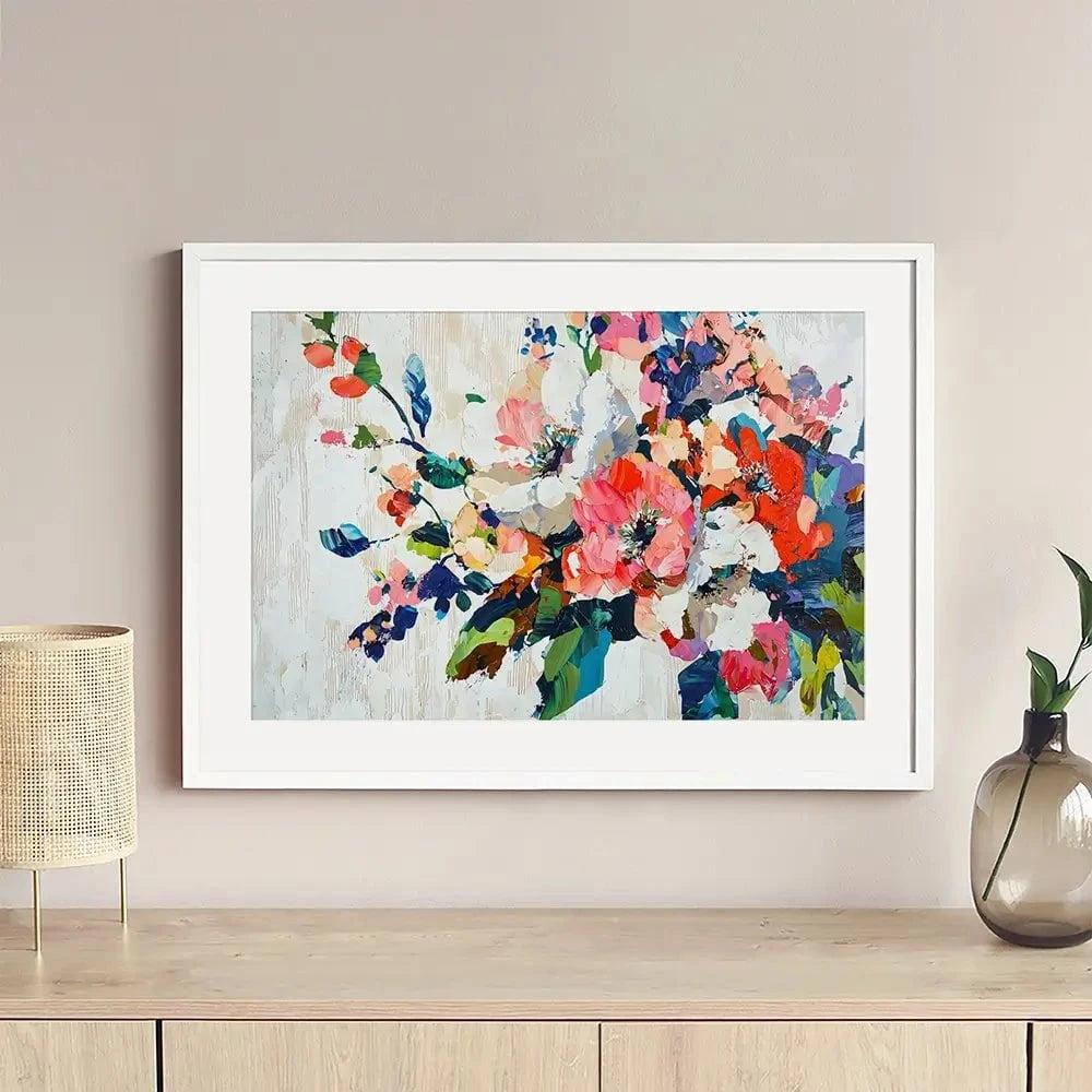 Abstract Flower Branch Framed Art Print Abstract Flower Branch Framed Art Print wall art product Franklyn Gregory - Independent