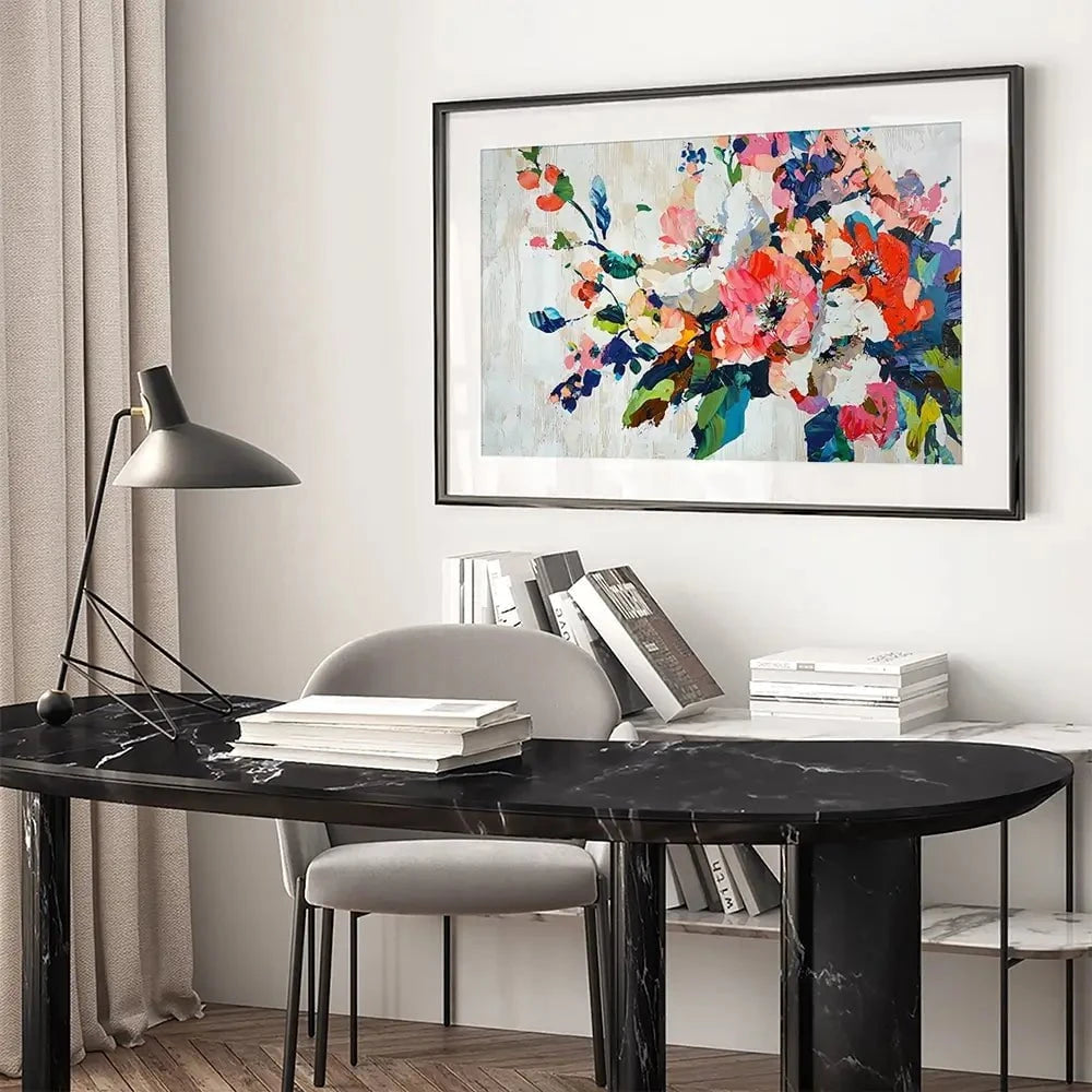 Abstract Flower Branch Framed Art Print Abstract Flower Branch Framed Art Print wall art product Franklyn Gregory - Independent