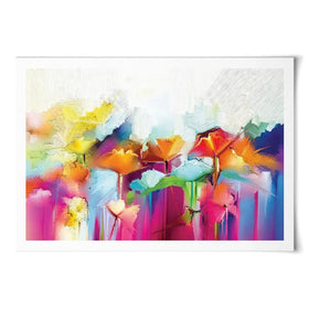 Abstract Flowers Art Print Abstract Flowers Art Print wall art product pluie_r / Shutterstock