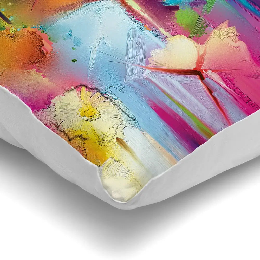 Abstract Flowers Cushion Abstract Flowers Cushion wall art product pluie_r / Shutterstock
