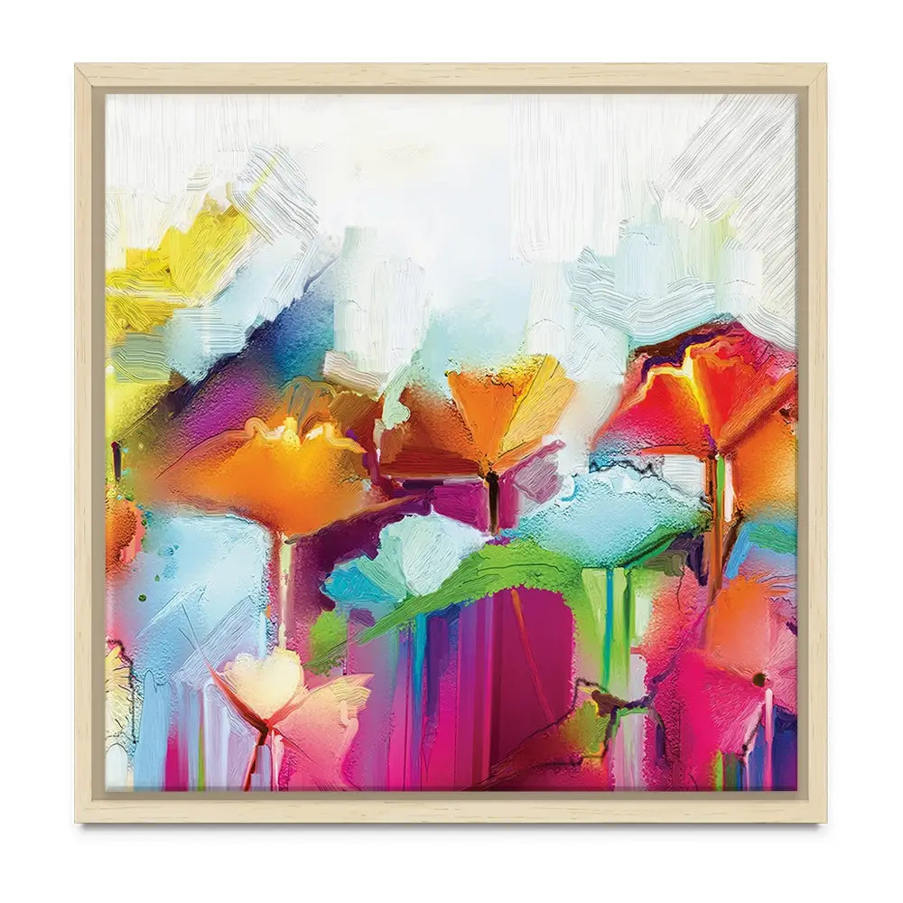Abstract Flowers Oversized Canvas Print Abstract Flowers Oversized Canvas Print wall art product Art Print Shop