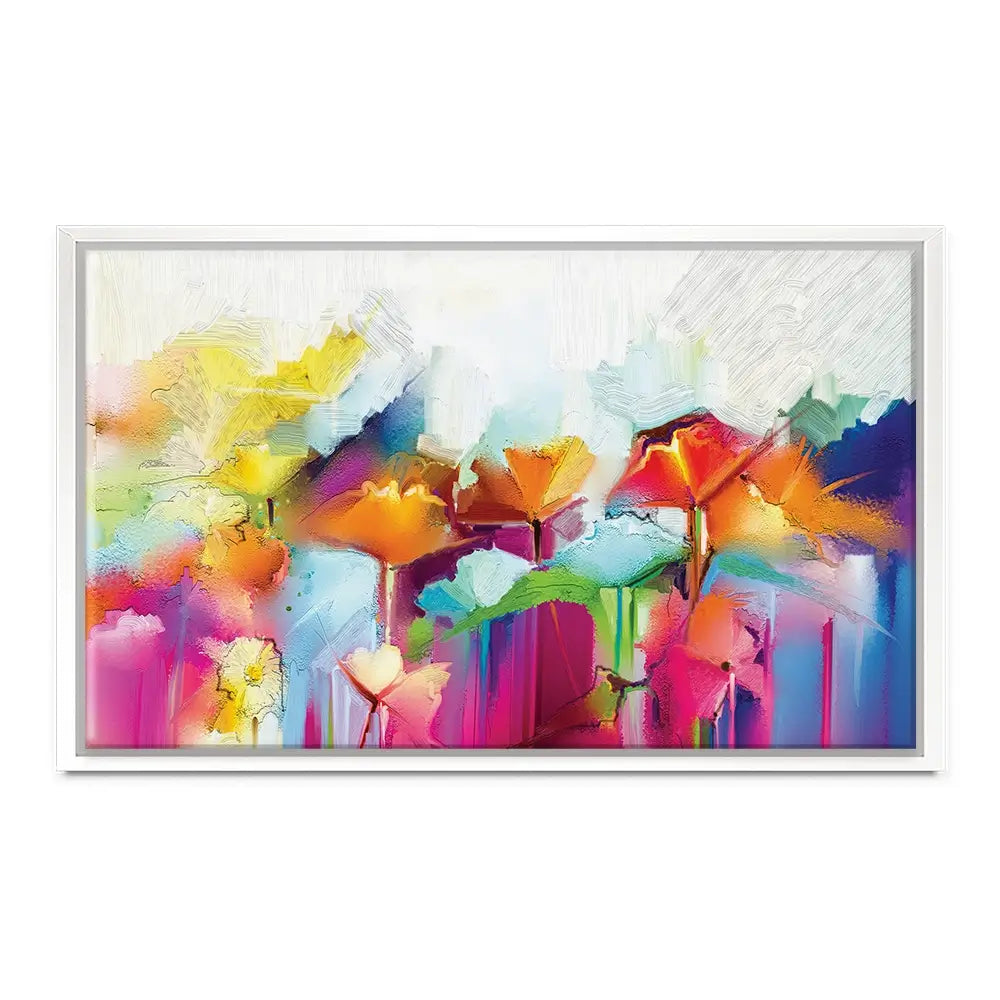 Abstract Flowers Oversized Canvas Print Abstract Flowers Oversized Canvas Print wall art product Art Print Shop