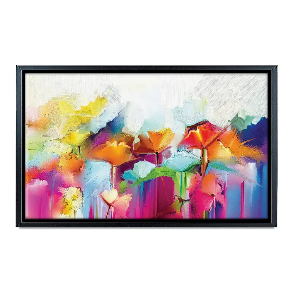 Abstract Flowers Oversized Canvas Print Abstract Flowers Oversized Canvas Print wall art product Art Print Shop
