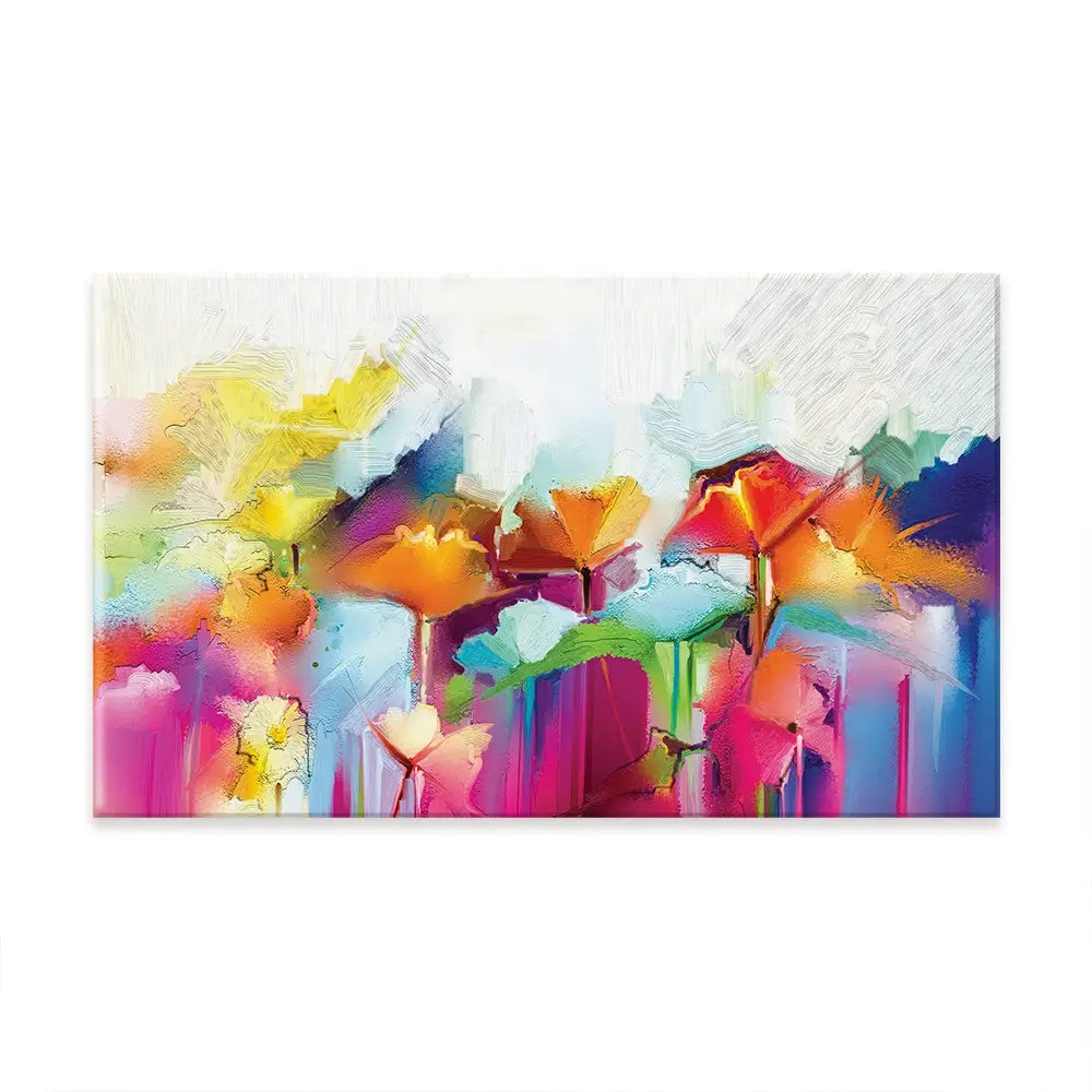 Abstract Flowers Oversized Canvas Print Abstract Flowers Oversized Canvas Print wall art product Art Print Shop